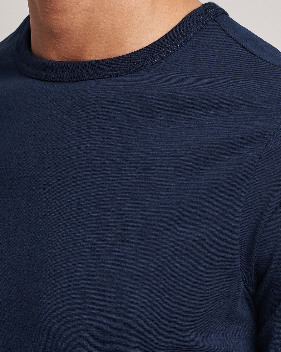 Herren | T-Shirts | Merz b. Schwanen | 1950s Classic Loopwheeled Ink Blue