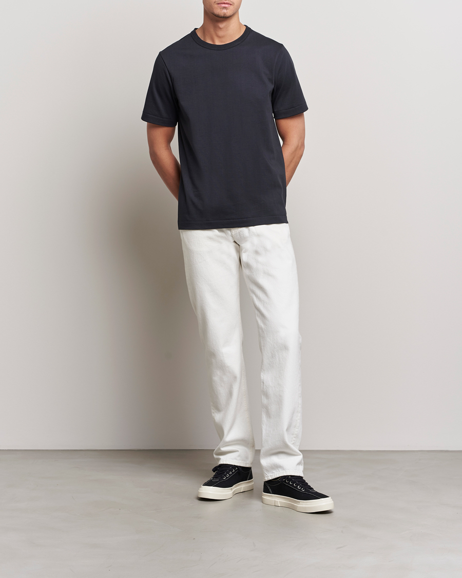 Herren | T-Shirts | Merz b. Schwanen | Relaxed Fit Loopwheeled T-Shirt Charcoal