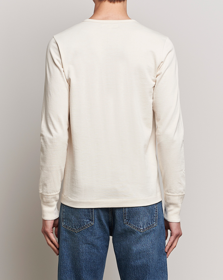 Herren | T-Shirts | Merz b. Schwanen | Classic Organic Cotton Henley Sweater Nature