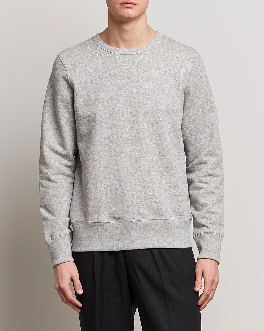 Herren | Merz b. Schwanen | Merz b. Schwanen | Organic Cotton Crew Neck Sweat Grey Mel