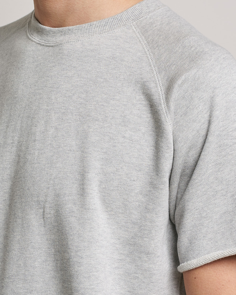Herren | T-Shirts | BEAMS PLUS | Cut Off Sweatshirt Heather Grey