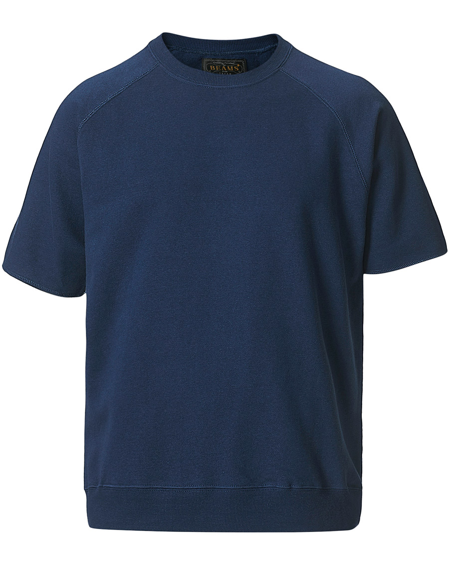Herren | T-Shirts | BEAMS PLUS | Short Sleeve Cut Off Tee Navy