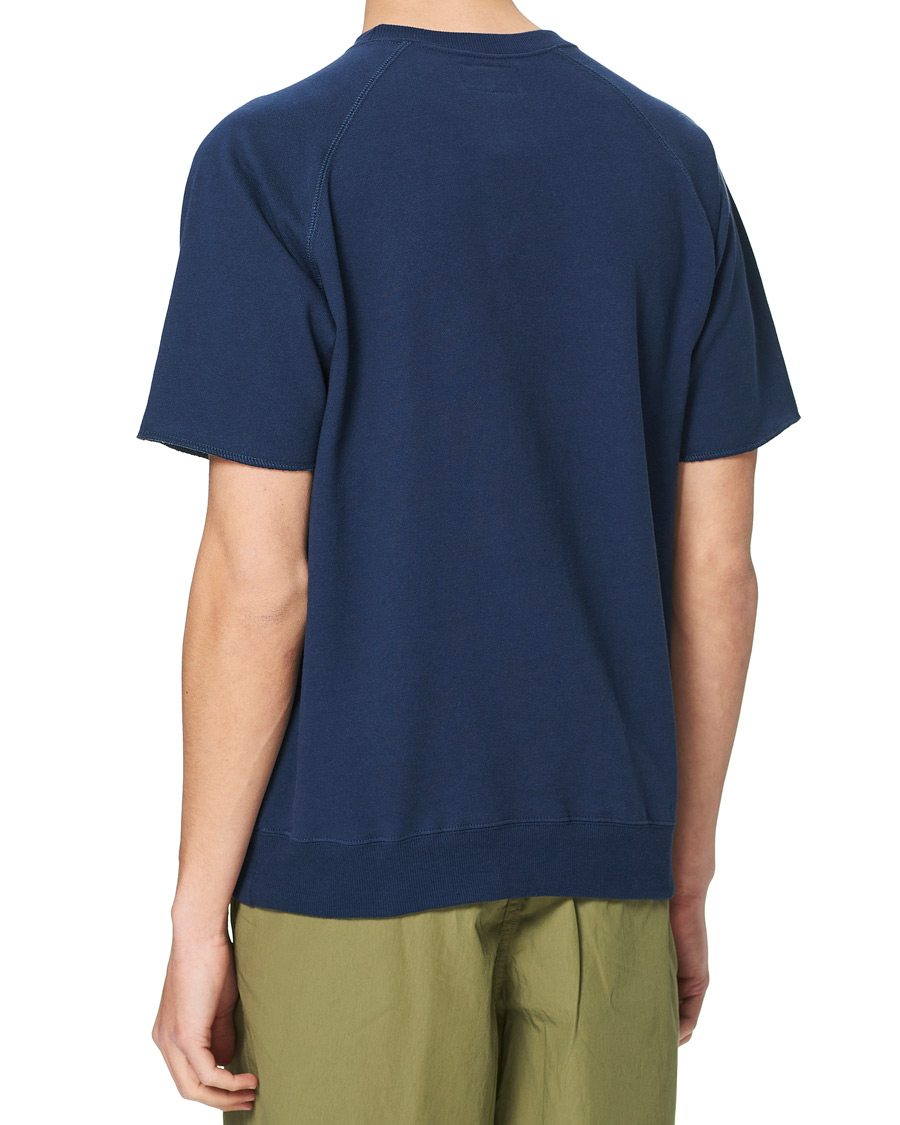 Herren | T-Shirts | BEAMS PLUS | Short Sleeve Cut Off Tee Navy