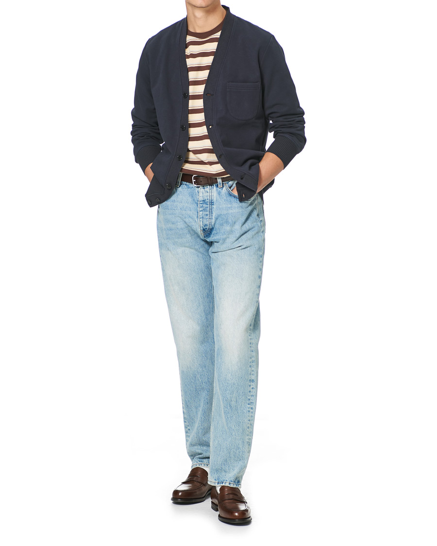Herren | T-Shirts | BEAMS PLUS | Striped Pocket Tee Beige