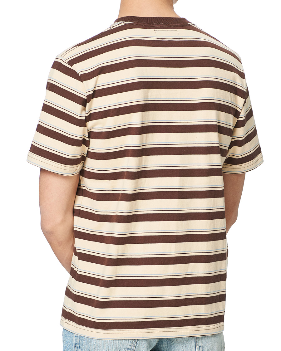 Herren | T-Shirts | BEAMS PLUS | Striped Pocket Tee Beige