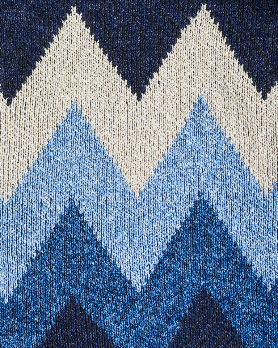 Herren | Pullover | BEAMS PLUS | Jacquard Cardigan Indigo Blue