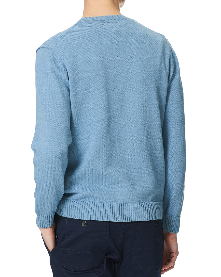 Herren | Pullover | BEAMS PLUS | Lily Yarn Crew Neck Sax Blue