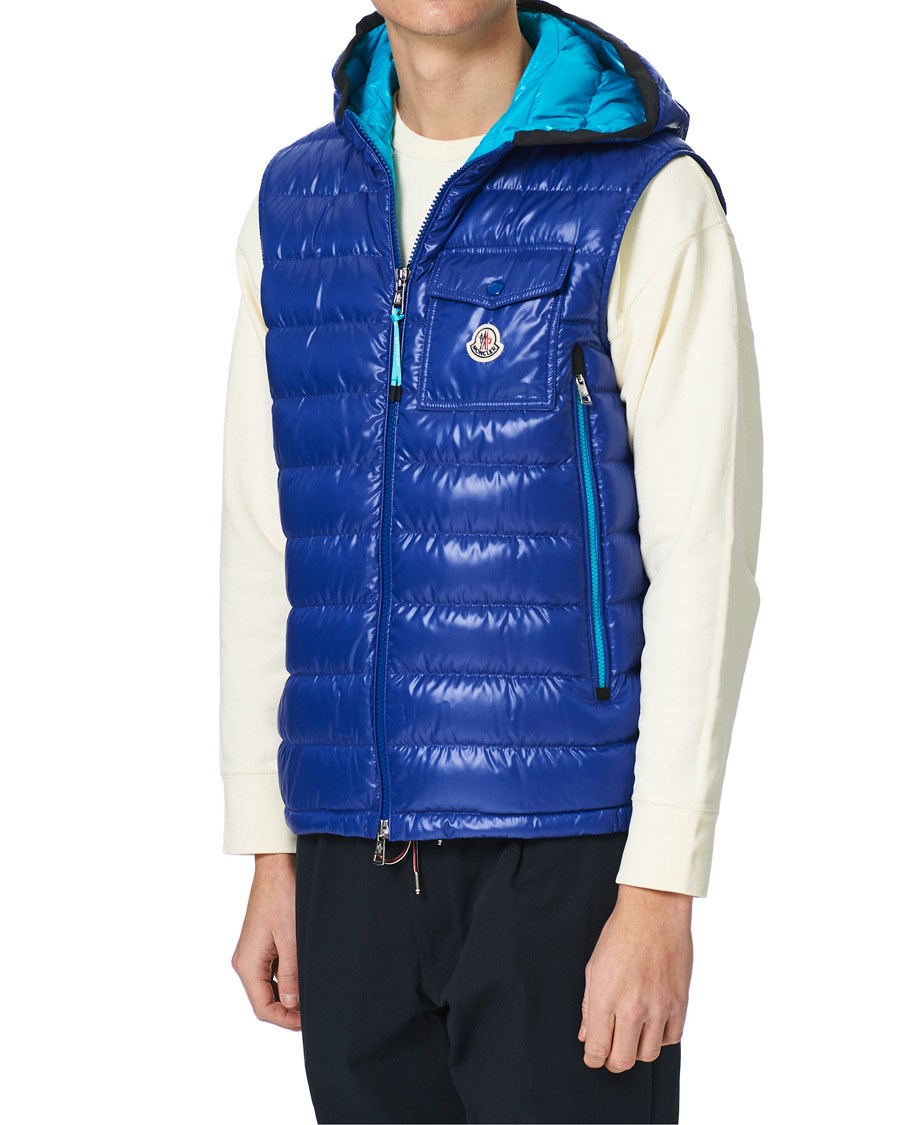 Herren | Jacken | Moncler | Ragot Hooded Down Vest Blue