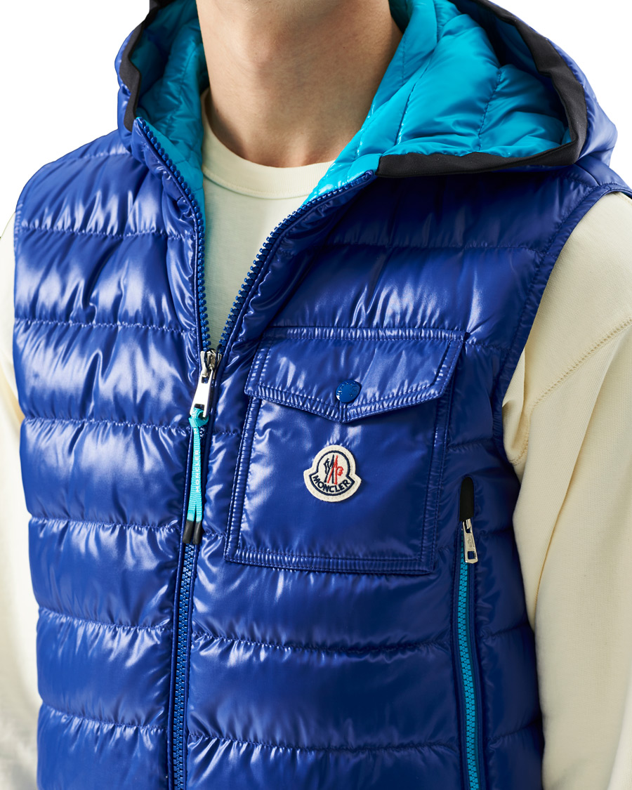 Herren | Jacken | Moncler | Ragot Hooded Down Vest Blue