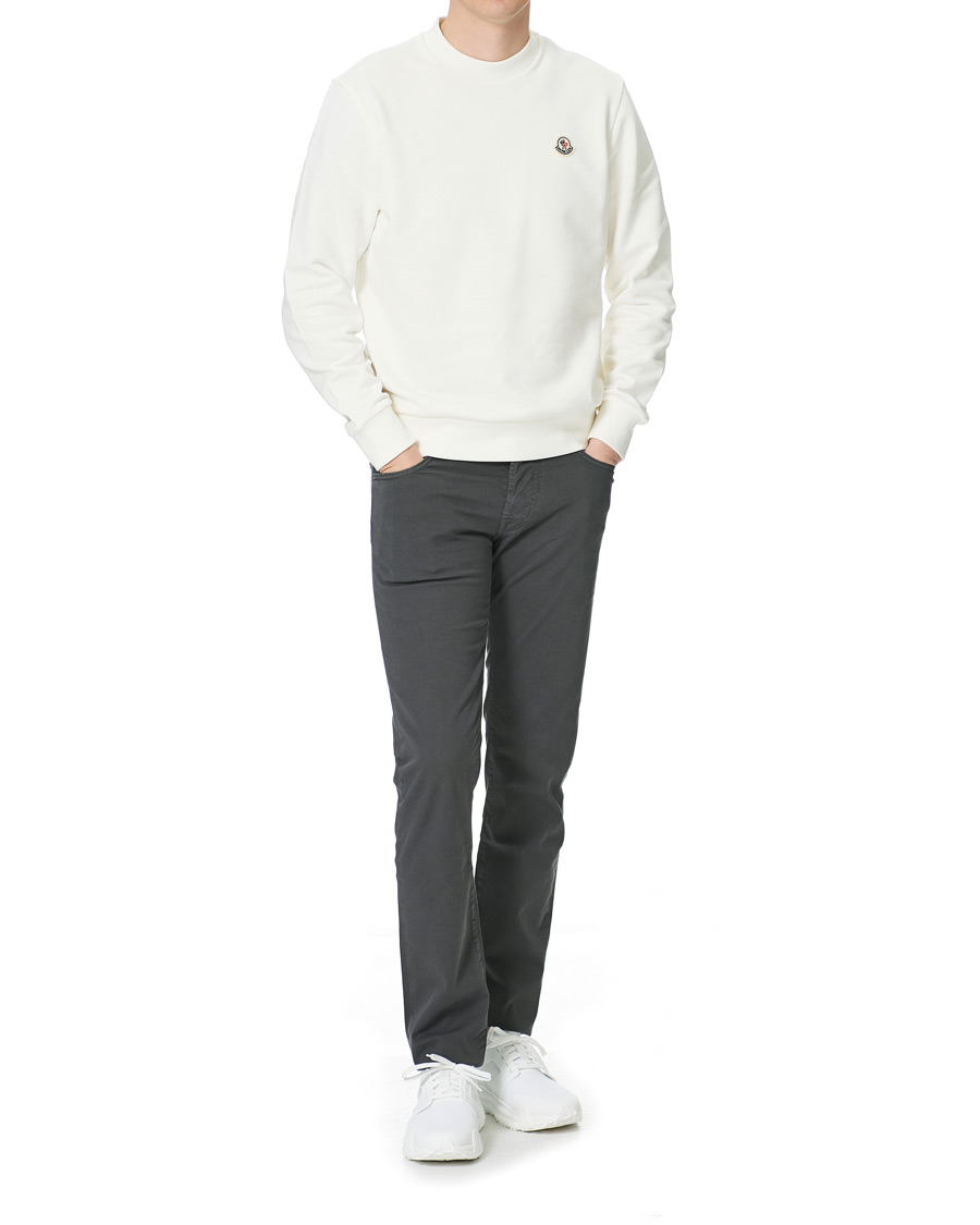 Herren | Pullover | Moncler | Logo Sweatshirt White