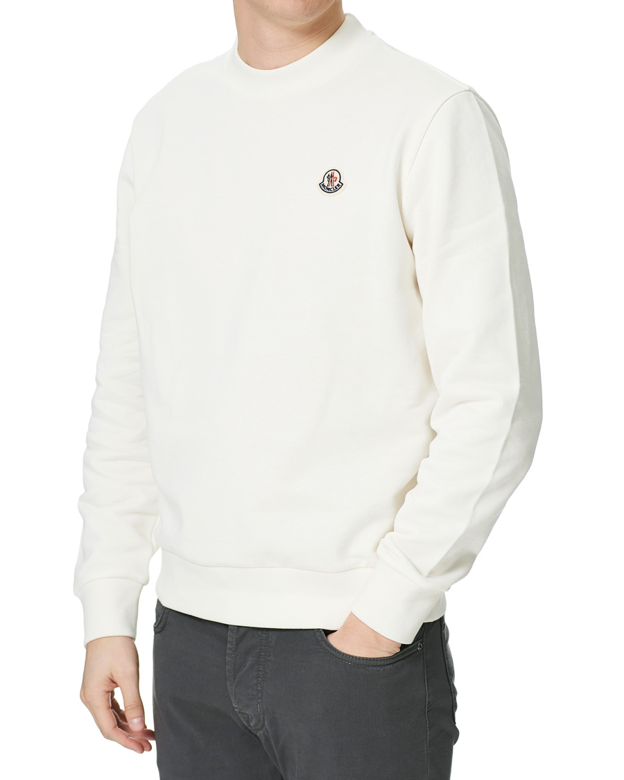 Herren | Pullover | Moncler | Logo Sweatshirt White