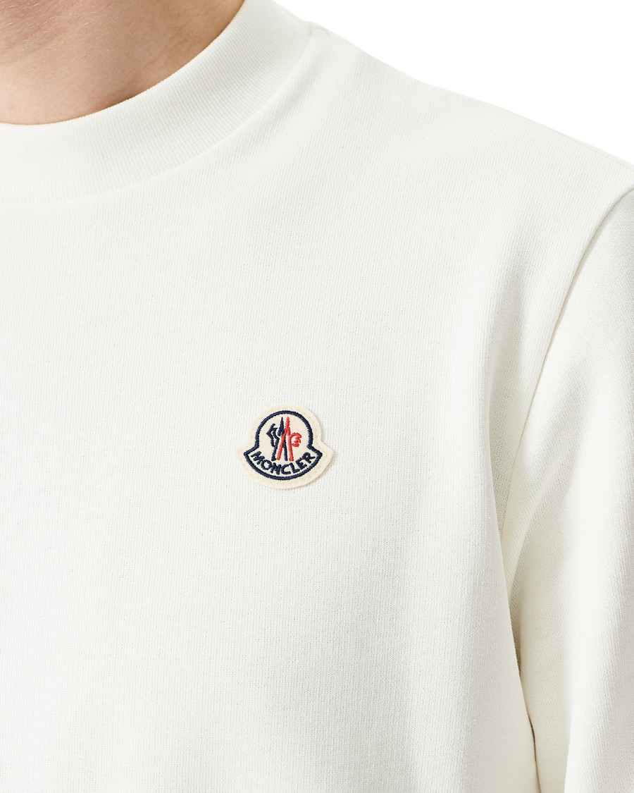 Herren | Pullover | Moncler | Logo Sweatshirt White