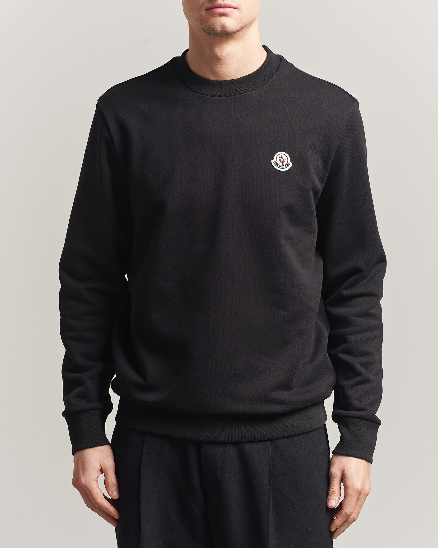 Herren | Pullover | Moncler | Logo Sweatshirt Black