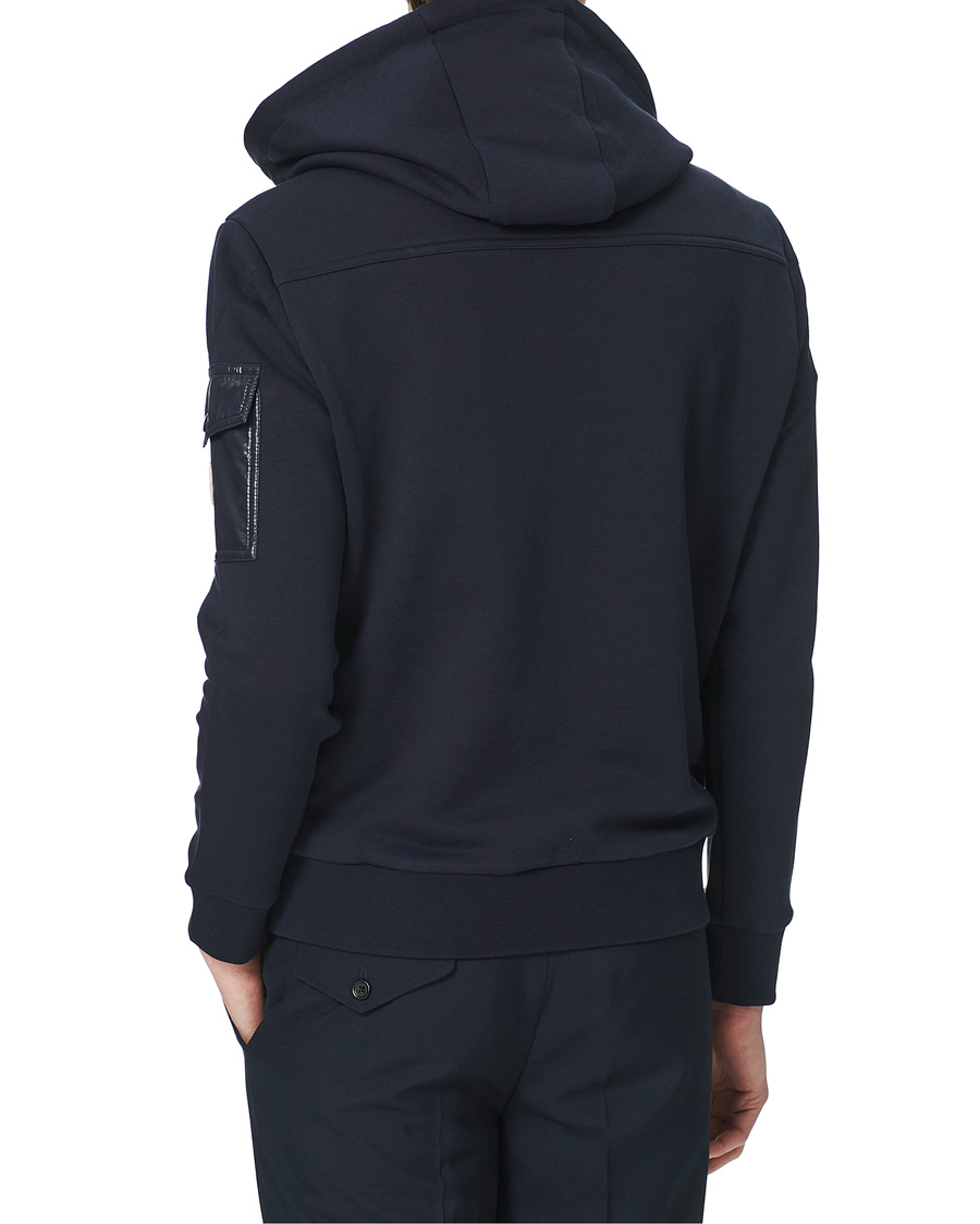 Herren | Pullover | Moncler | Hooded Hybrid Full Zip Navy
