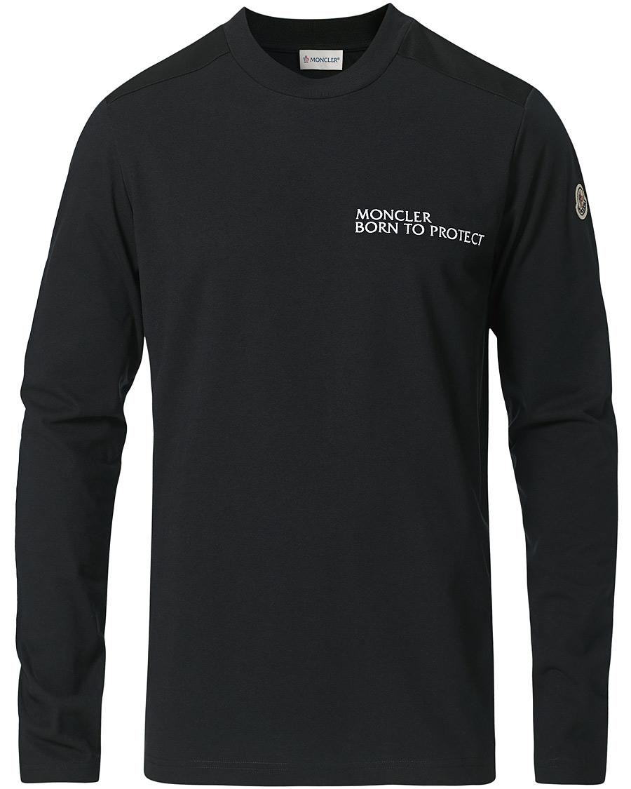 Herren | T-Shirts | Moncler | Long Sleeve T-Shirt Black