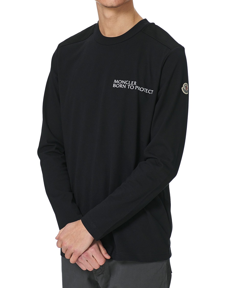 Herren | T-Shirts | Moncler | Long Sleeve T-Shirt Black