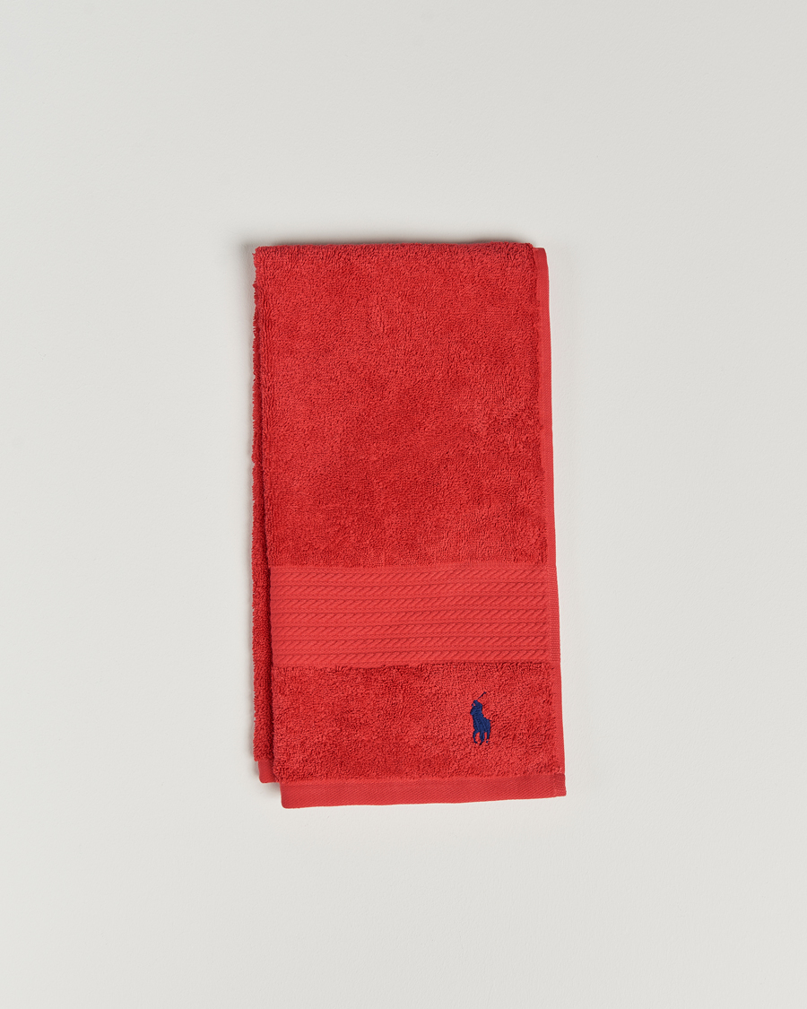 Herren | Textilien | Ralph Lauren Home | Polo Player Guest Towel 40x75 Red Rose