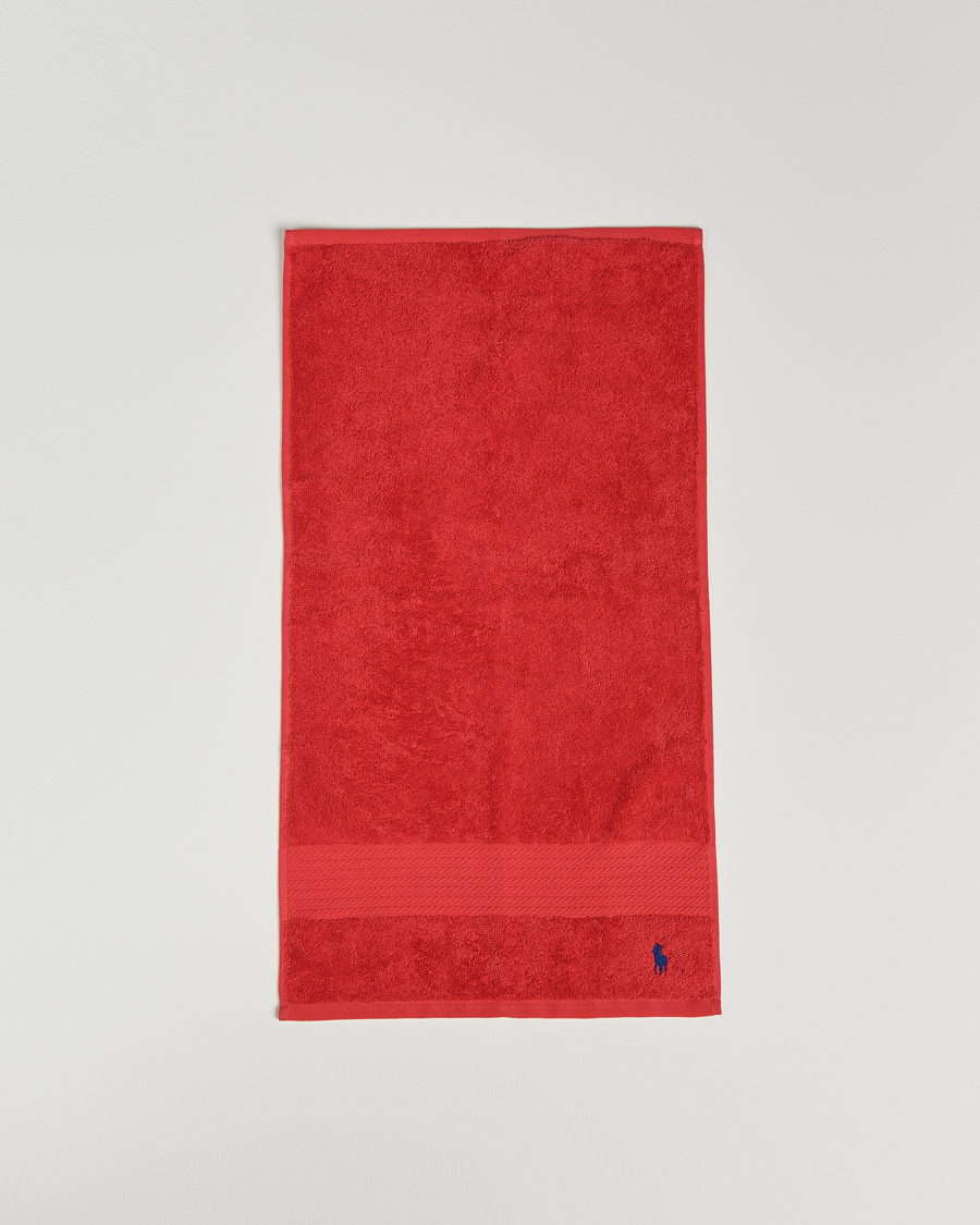 Herren | Textilien | Ralph Lauren Home | Polo Player Guest Towel 40x75 Red Rose