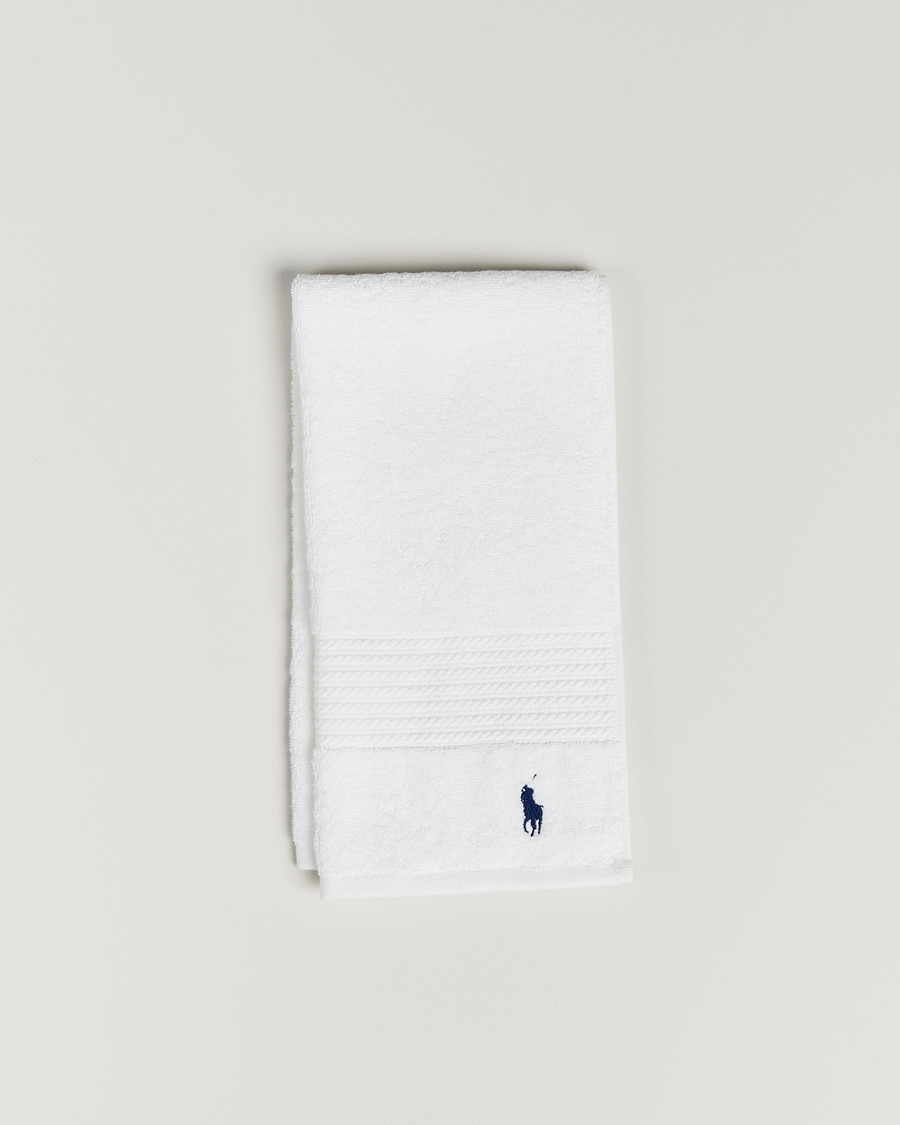Herren | Ralph Lauren Home Polo Player Guest Towel 40x75 White | Ralph Lauren Home | Polo Player Guest Towel 40x75 White