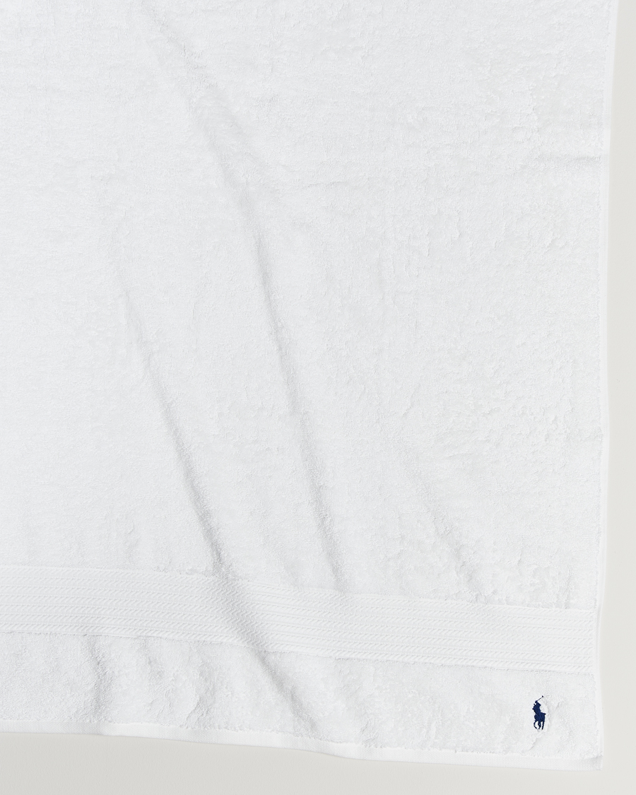 Herren | Ralph Lauren Home Polo Player Shower Towel 75x140 White | Ralph Lauren Home | Polo Player Shower Towel 75x140 White
