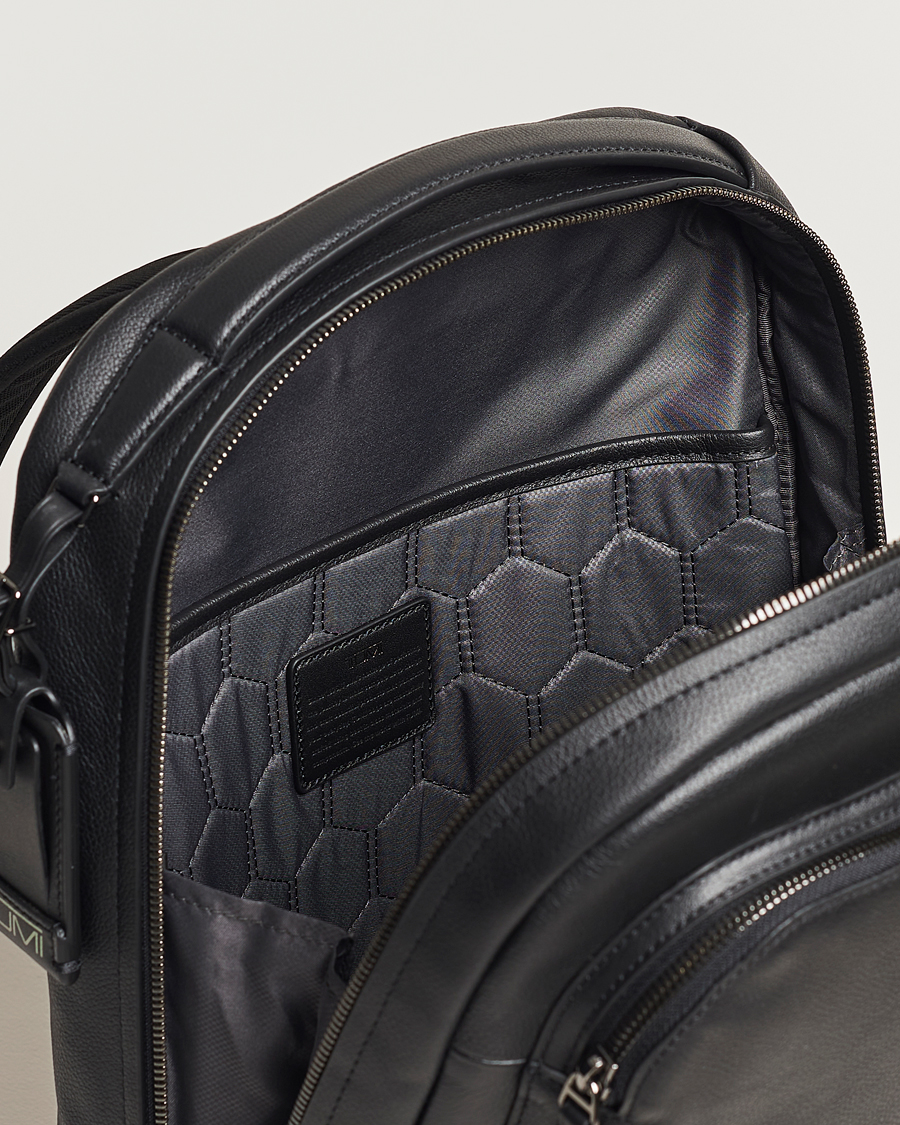 Herren | TUMI Harrison Bradner Leather Backpack Black | TUMI | Harrison Bradner Leather Backpack Black