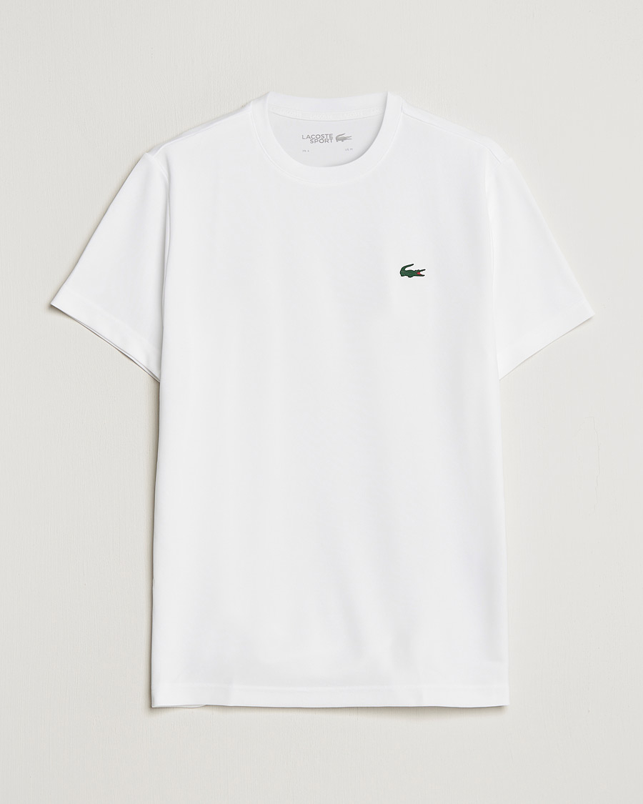 Lacoste Sport Performance Crew Neck T Shirt White bei Care of Carl