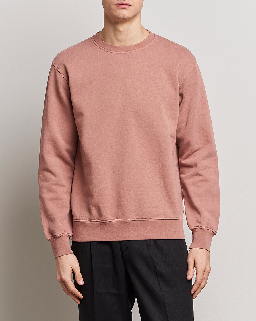 Men | Under 100 | Colorful Standard | Classic Organic Crew Neck Sweat Rosewood Mist