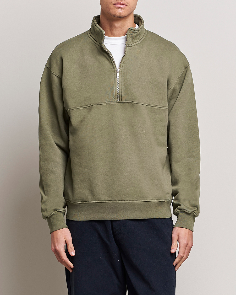 Men | Half-zip | Colorful Standard | Classic Organic Half-Zip Dusty Olive