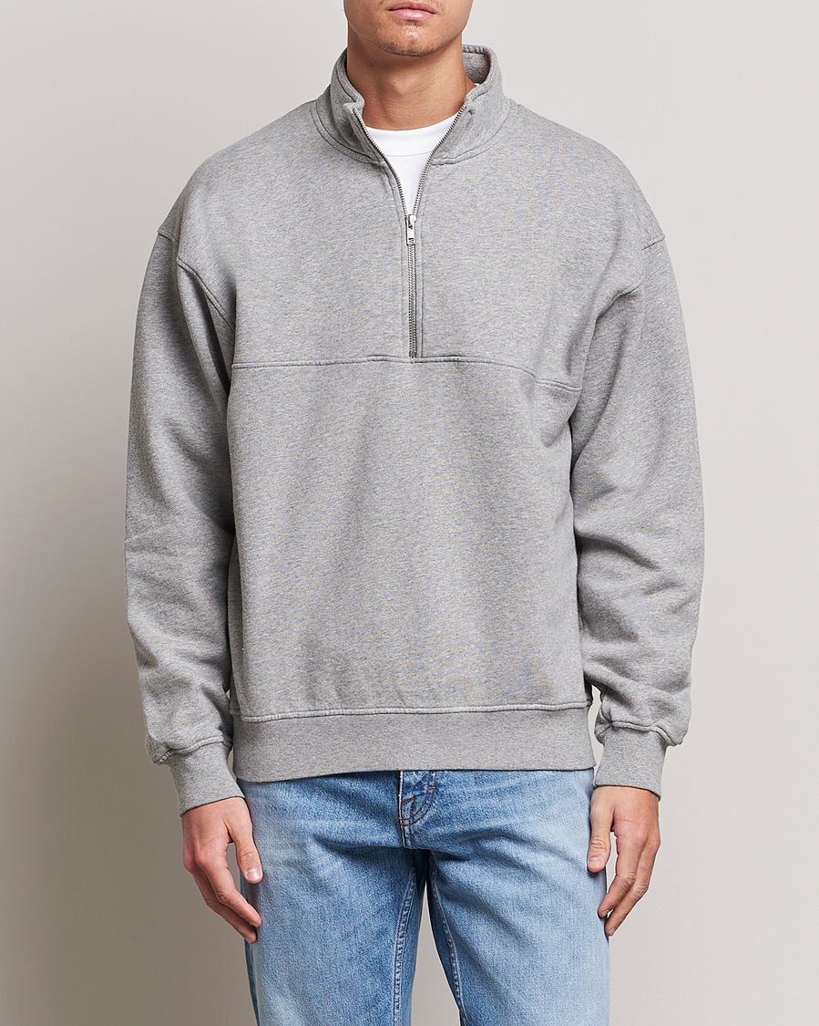 Herren | Pullover | Colorful Standard | Classic Organic Half-Zip Heather Grey