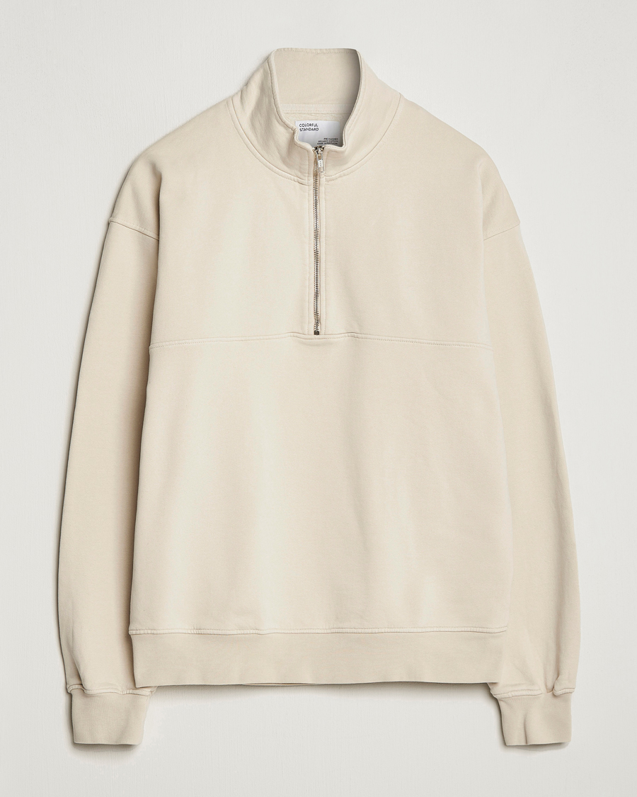 Herren | Pullover | Colorful Standard | Classic Organic Half-Zip Ivory White