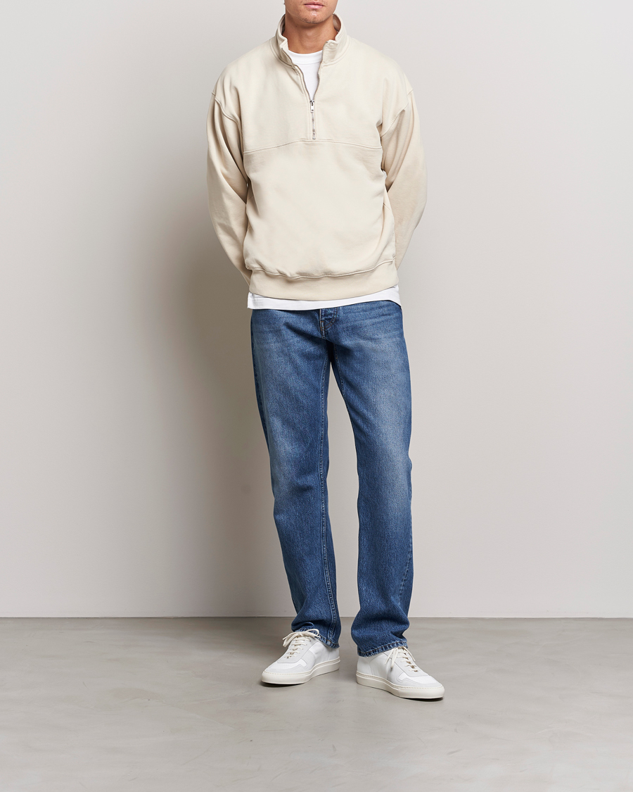 White half zip sweater hotsell