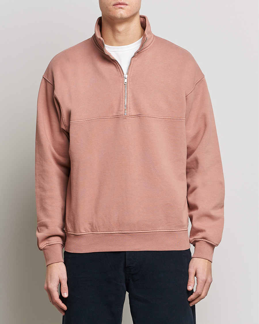 Men |  | Colorful Standard | Classic Organic Half-Zip Rosewood Mist