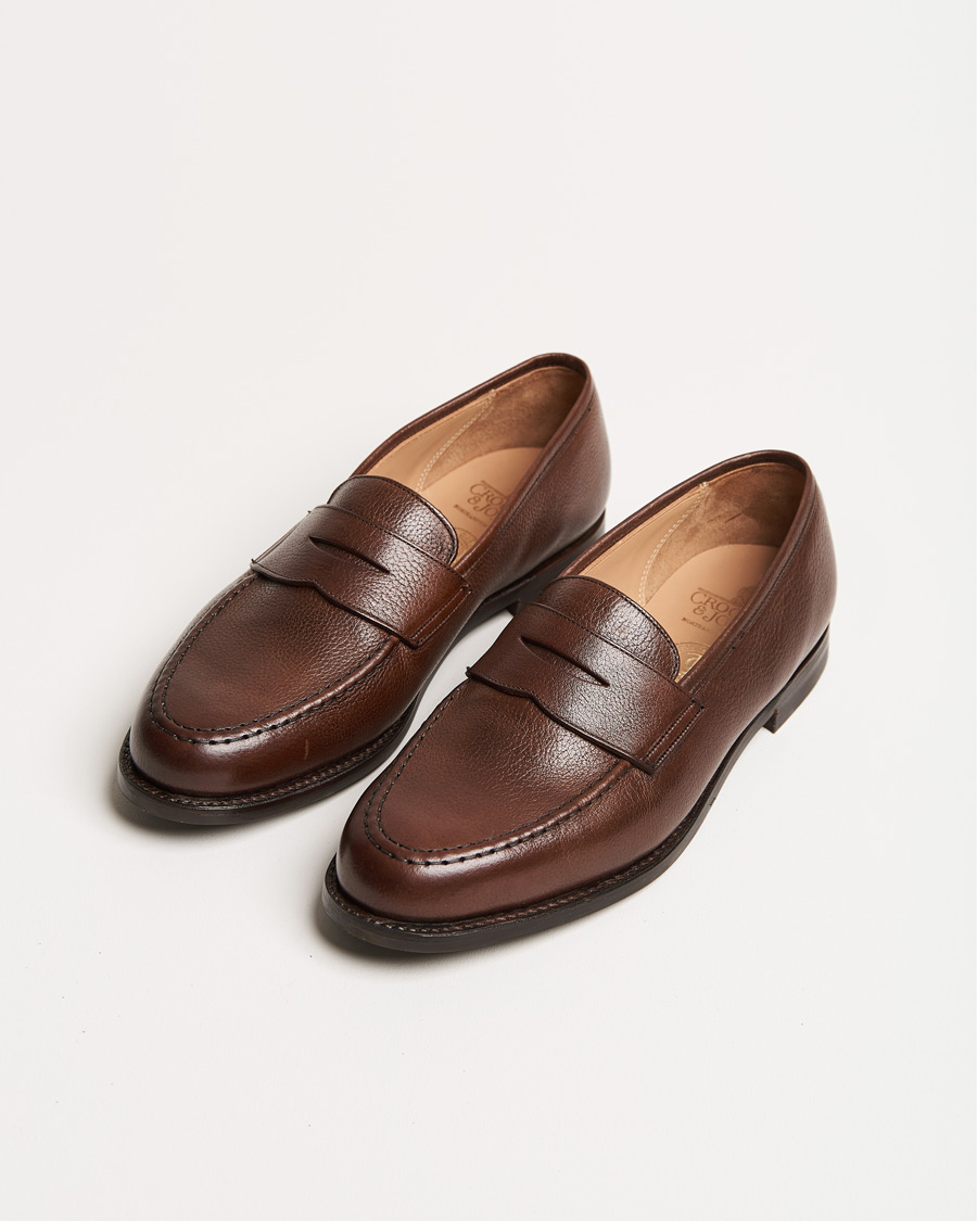 Herren | Crockett & Jones x Tärnsjö Garveri Boston Milled Grain City Sole Dk Brown Calf | Crockett & Jones x Tärnsjö Garveri | Boston Milled Grain City Sole Dk Brown Calf