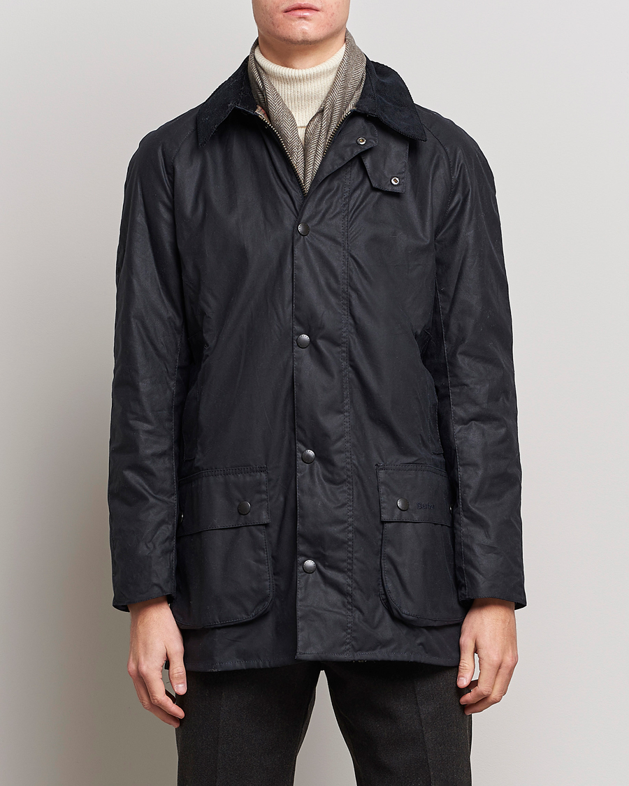 Herr | Jackor | Barbour Lifestyle | Beausby Waxed Jacket Navy