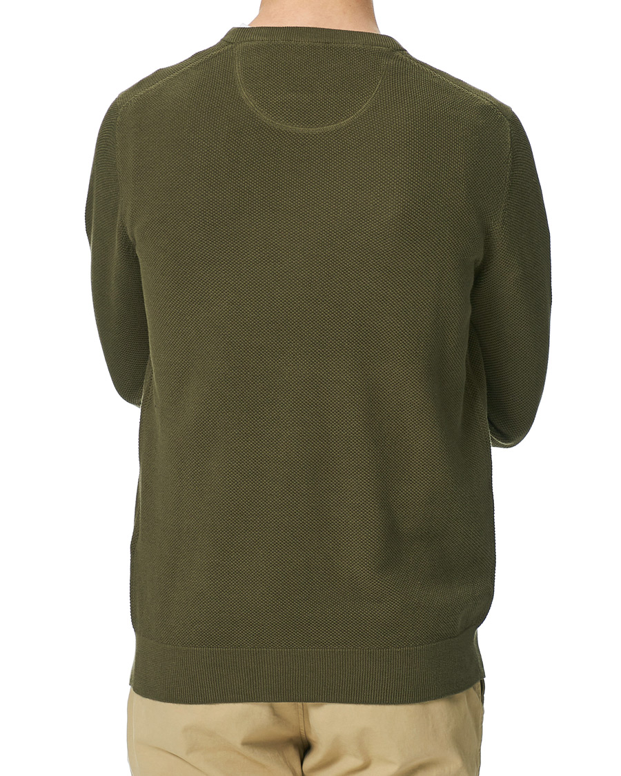 Herren | Pullover | GANT | Cotton Pique Crew Neck Sweater Racing Green
