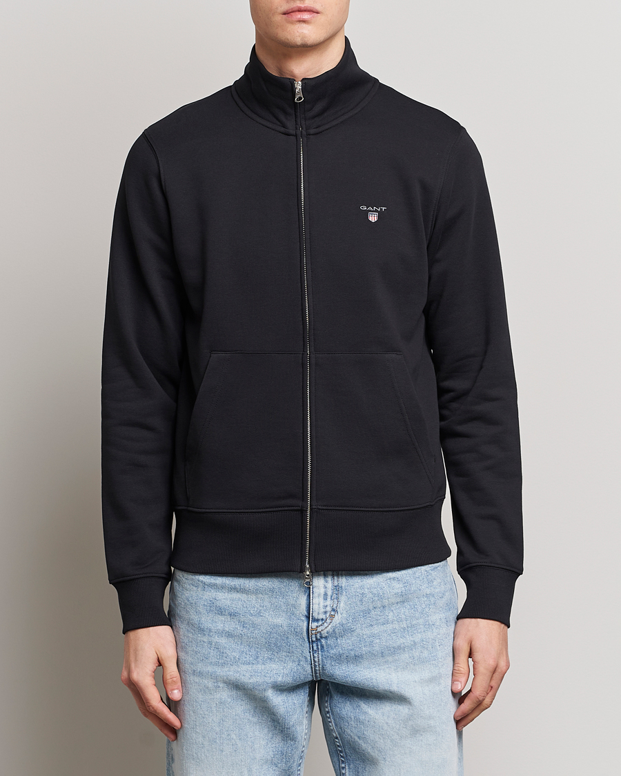 Herren |  | GANT | Original Shield Logo Full-Zip Sweater Black