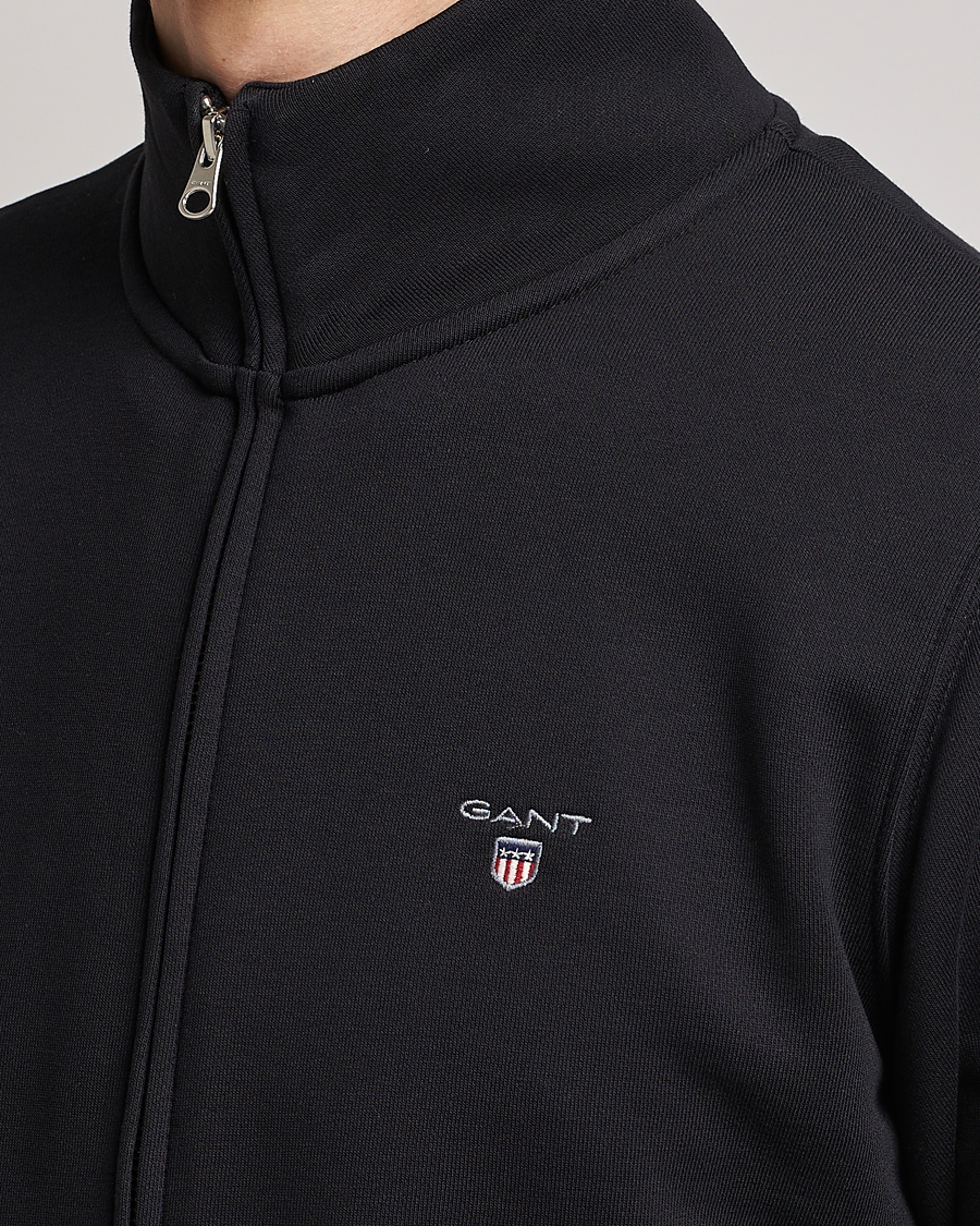 Herren | Pullover | GANT | Original Shield Logo Full-Zip Sweater Black