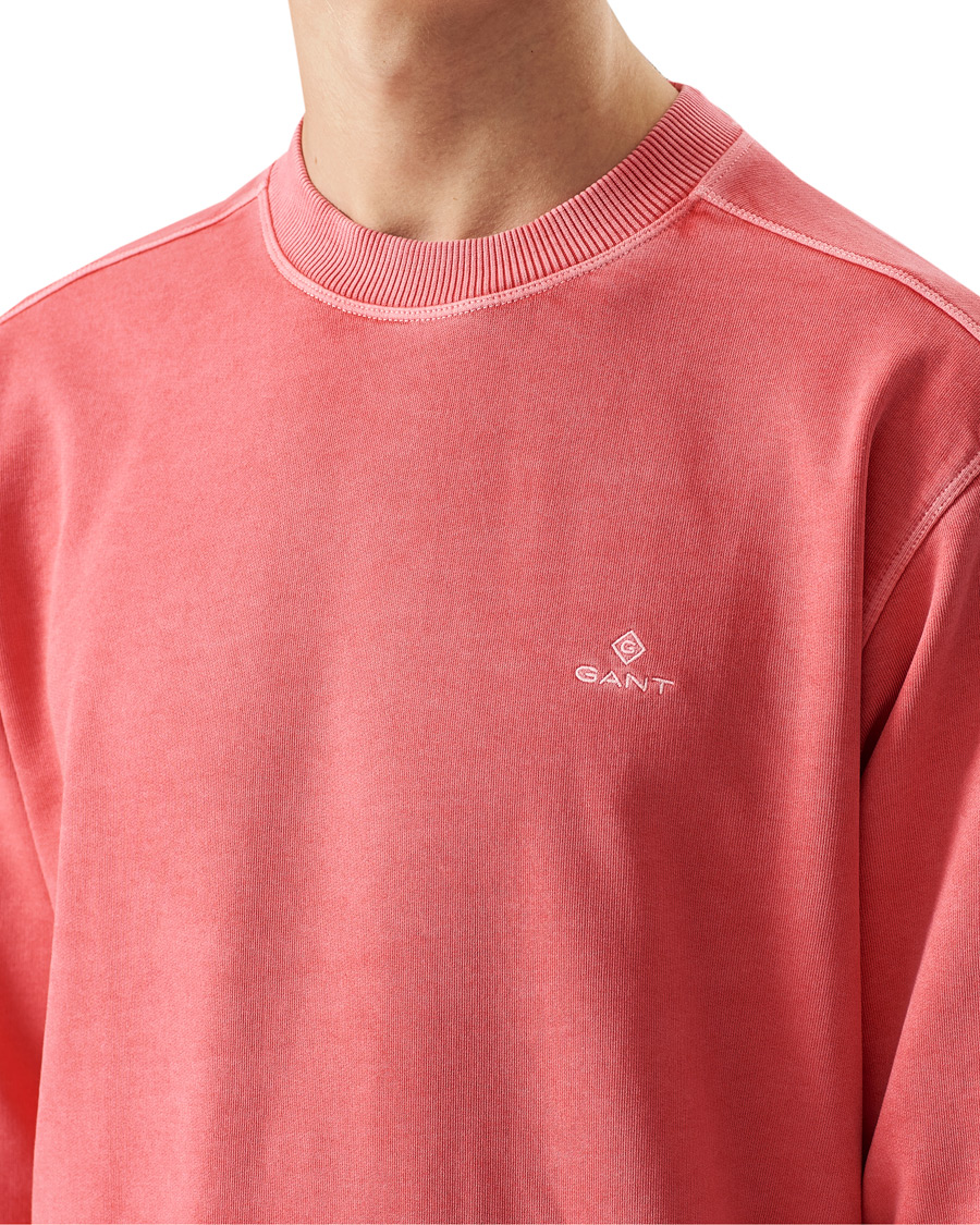 Herren | Pullover | GANT | Sunbleached Crew Neck Sweatshirts Watermelon Pink