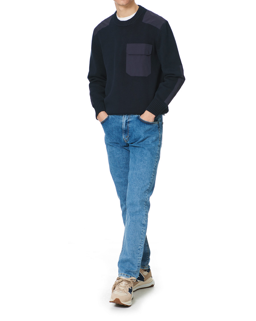 Herren | Pullover | GANT | Rough Weather Crew Neck Sweater Evening Blue