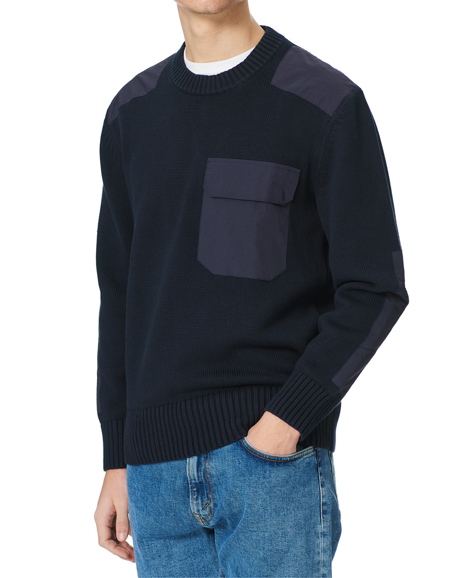 Herren | Pullover | GANT | Rough Weather Crew Neck Sweater Evening Blue