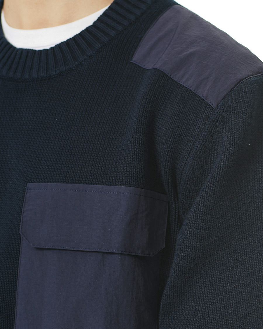 Herren | Pullover | GANT | Rough Weather Crew Neck Sweater Evening Blue