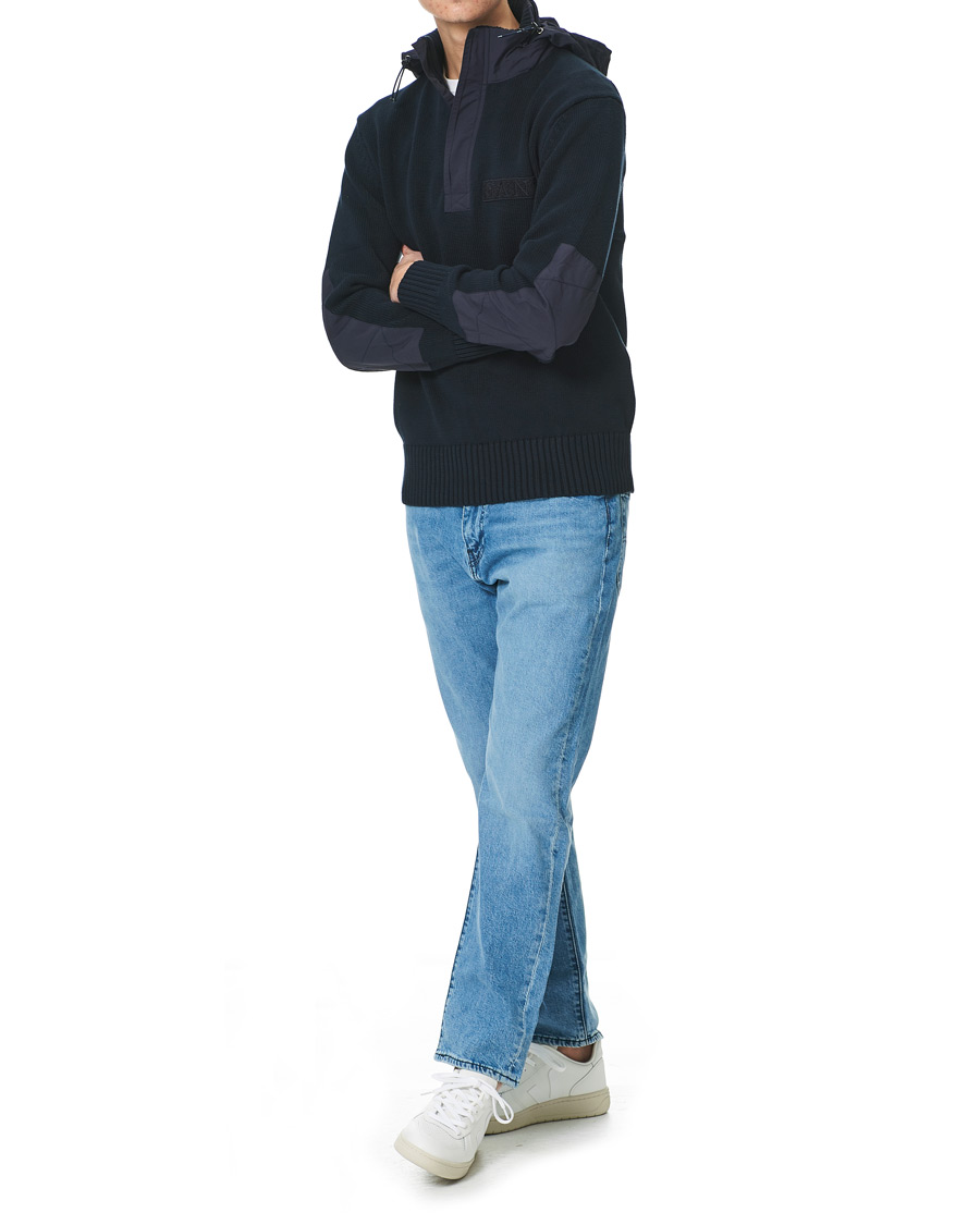 Herren | Pullover | GANT | Rough Weather Half-Zip Sweater Evening Blue