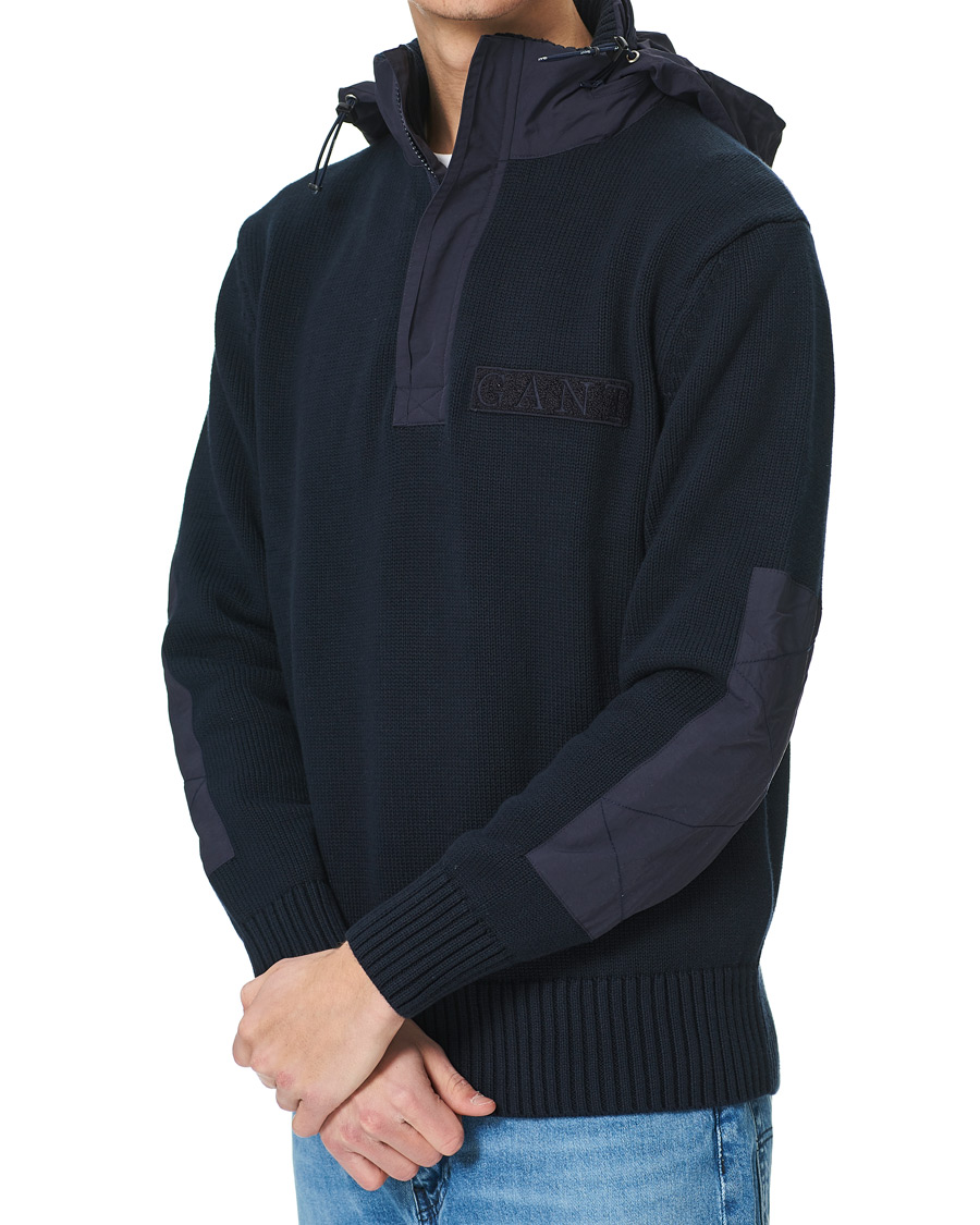 Herren | Pullover | GANT | Rough Weather Half-Zip Sweater Evening Blue