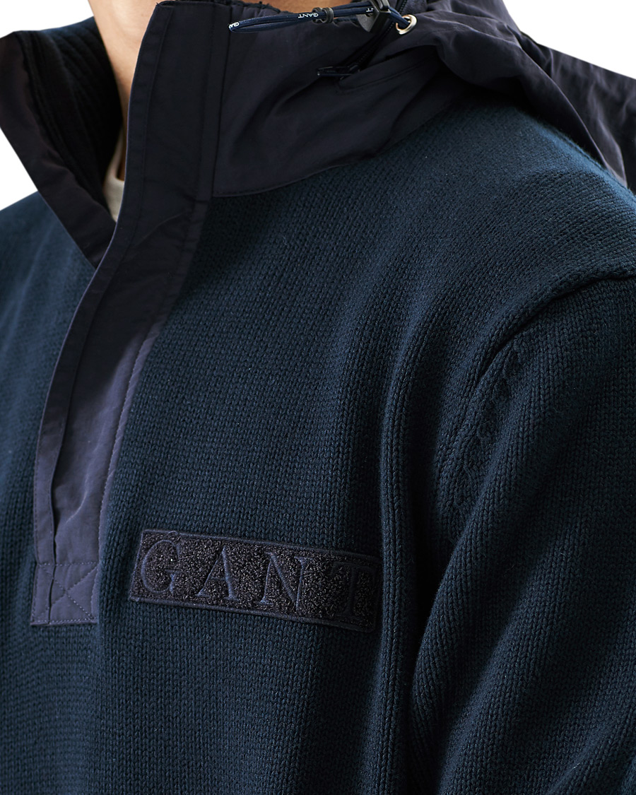 Herren | Pullover | GANT | Rough Weather Half-Zip Sweater Evening Blue