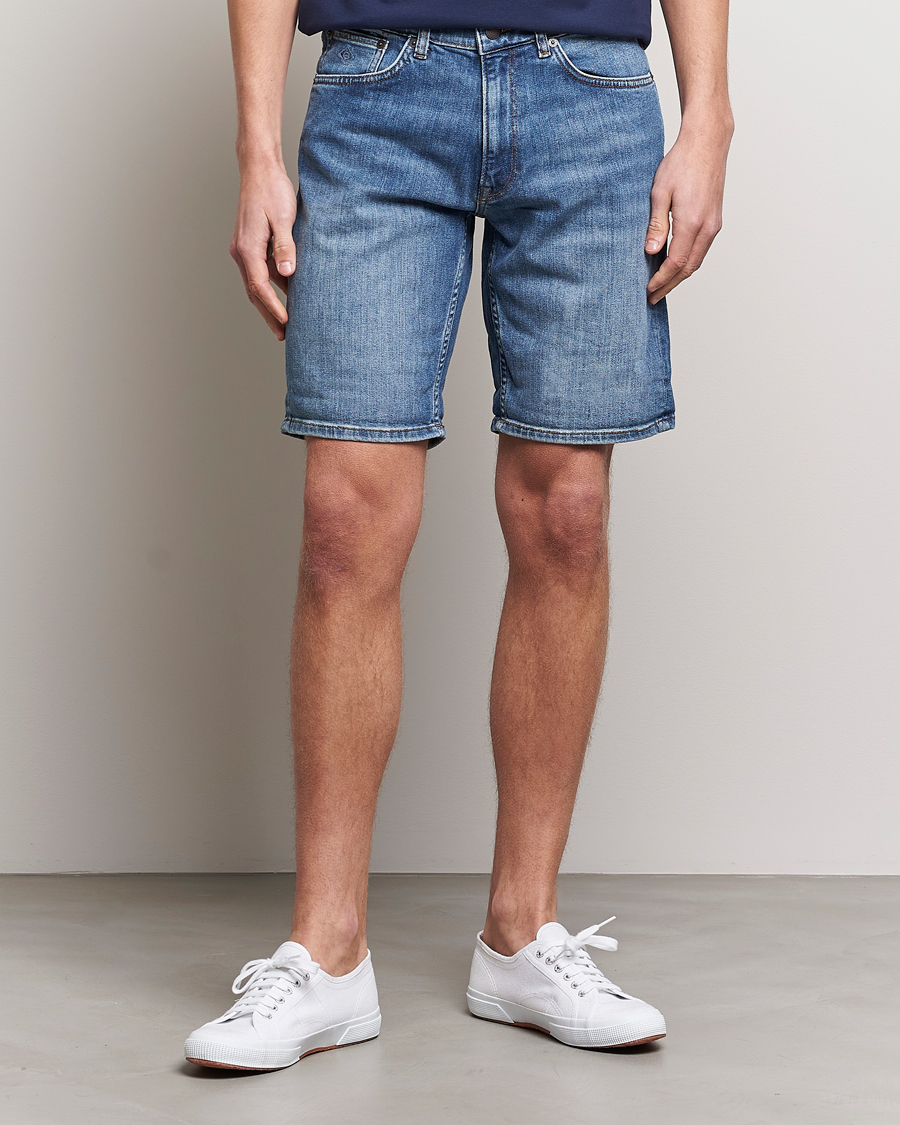 Herren |  | GANT | Arley Denim Shorts Light Blue
