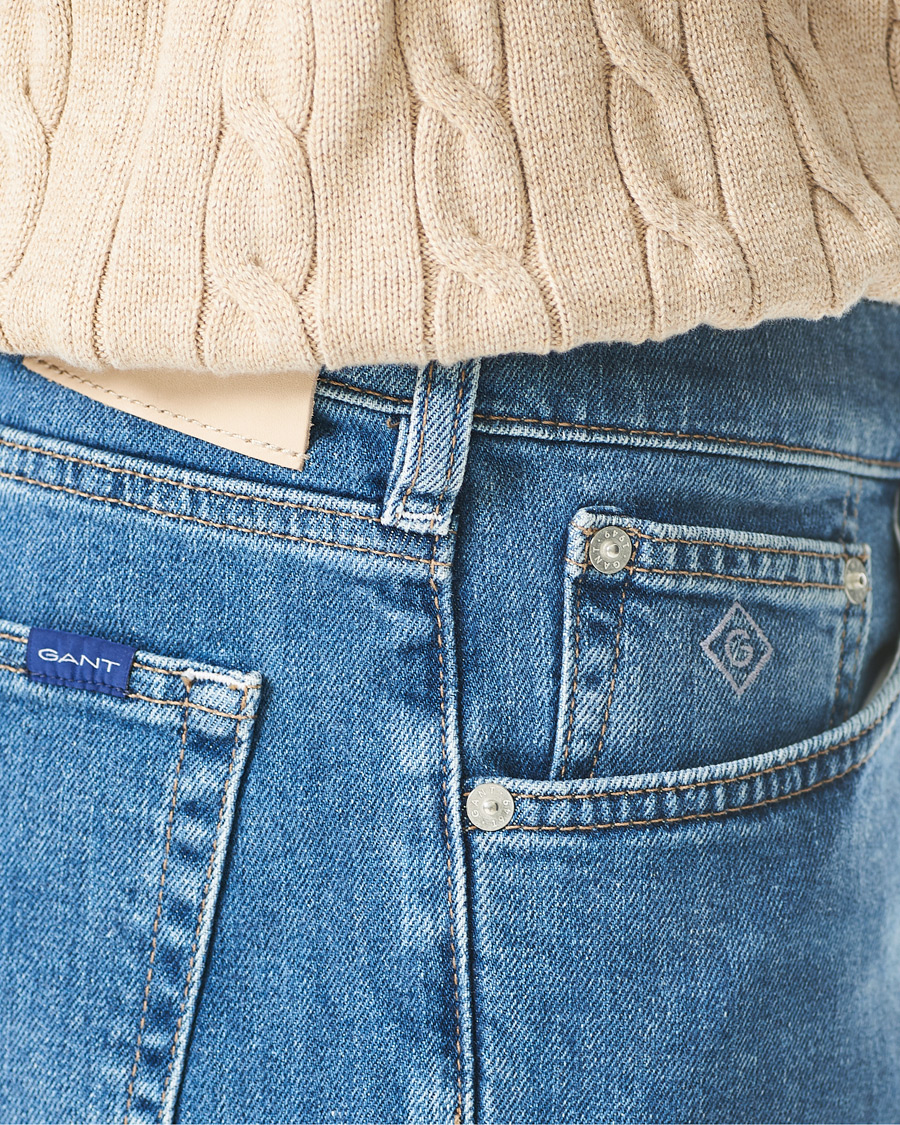 Herren | Shorts | GANT | Arley Jeans Shorts Semi Light Blue