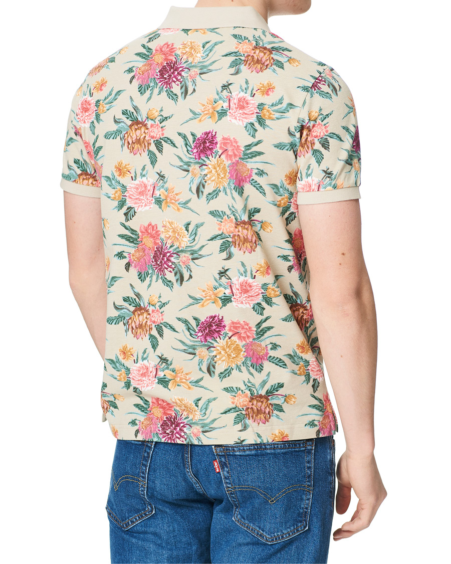Herren | Poloshirts | GANT | Dalia Printed Flower Polo Plaza Taupe