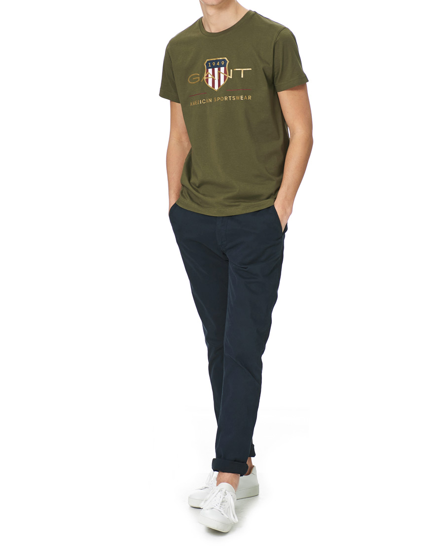 Herren | T-Shirts | GANT | Archive Shield Logo Tee Racing Green