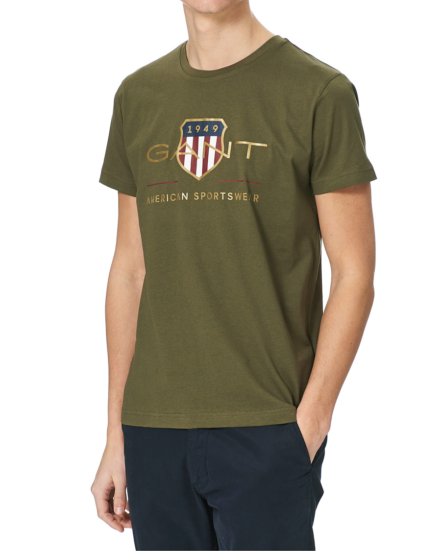 Herren | T-Shirts | GANT | Archive Shield Logo Tee Racing Green