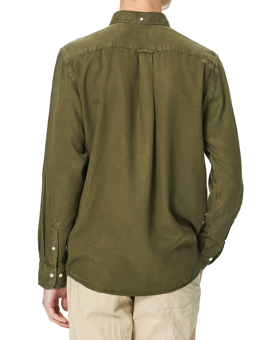 Herren | Hemden | GANT | Regular Garment Dyed Lyocell Shirt Racing Green